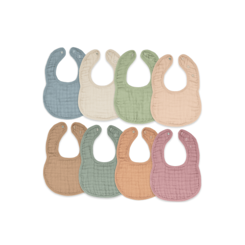 Muslin Bibs - Pack of 8