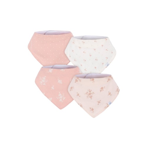 Bandana Bibs 4-Pack Blues