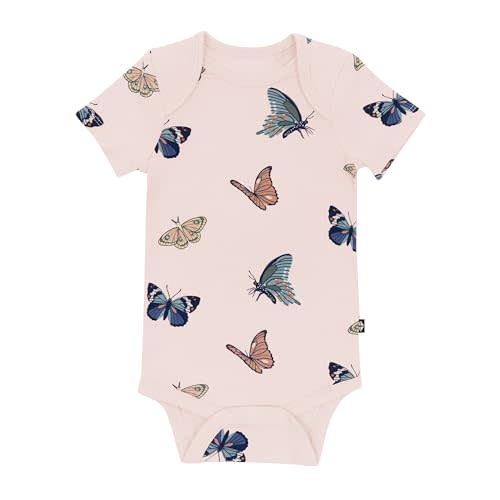 KYTE BABY Short Sleeve Baby Bodysuit, Buttery Soft Rayon Made From Bamboo, Wardrobe Essential For Newborn and Baby