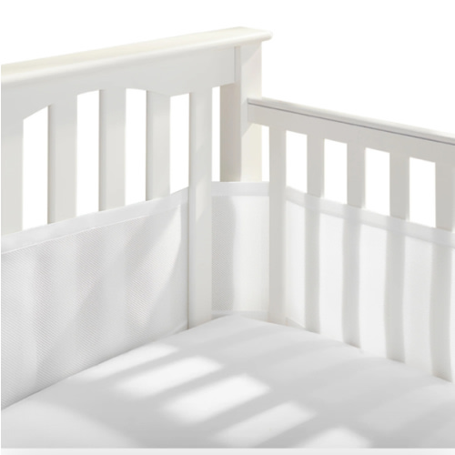 HALO Breathable Mesh Crib Liner for Full Sized Crib in White
