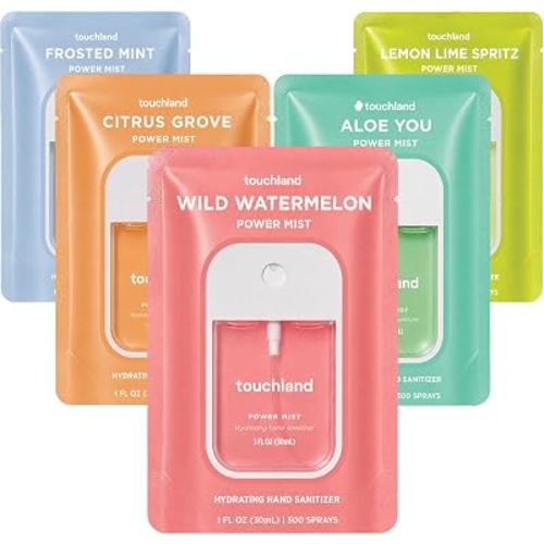 Touchland Hand Sanitizer Spray, Fresh 5 Set - 5 x 1 FL OZ