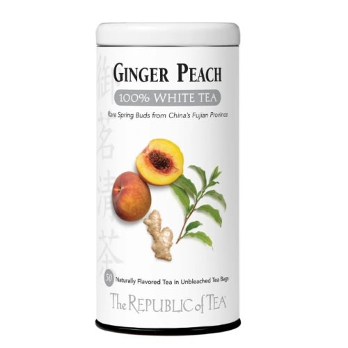 Ginger Peach 100% White Tea Bags