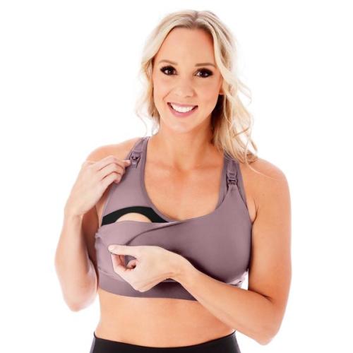 Athena 2.0 Nursing Sports Bra - Dusty Lilac - Love and Fit