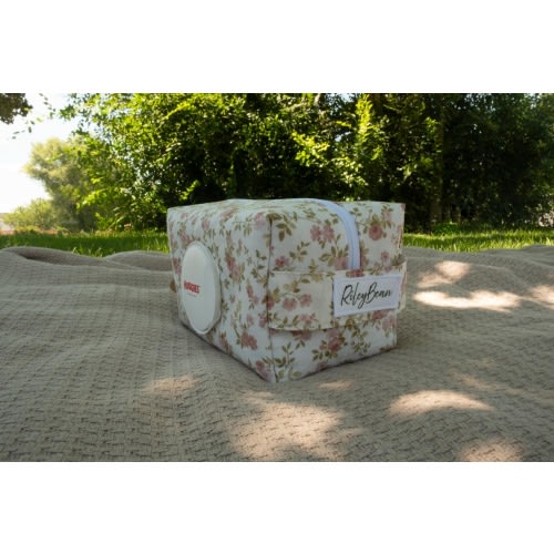 Pink Floral Diaper Bag Clutch