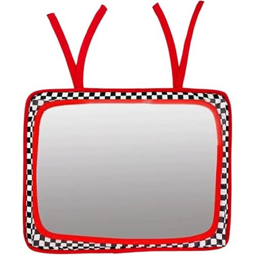 Genius Baby Toys Reversible Crib Mirror With High Contrast Colors - Easy to Attach, Lightweight and Portable - Great for Tummy Time