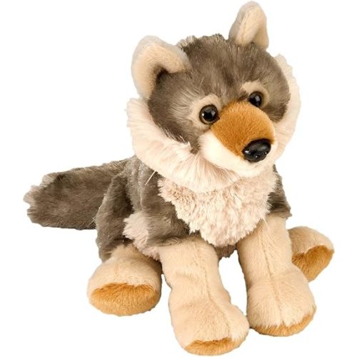 Wild Republic Wolf Plush, Stuffed Animal, Plush Toy, Gifts for Kids, Cuddlekins, 8 Inches