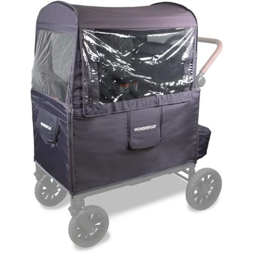 WONDERFOLD Weather Cover for W4 Elite/Luxe Collapsible Wagon Stroller - Versatile Rain Cover for Stroller Wagon with Advanced Waterproof & Simple Install