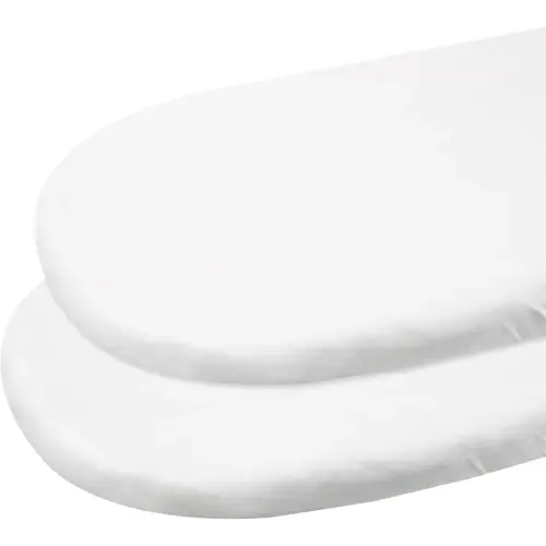Gllquen Baby Bassinet Sheets 2 Pack, 100% Organic Cotton Bassinet Fitted Sheets for Girls Boys, Soft & Breathable Unisex Baby Mattress Sheet for Standard Bassinets 33"x17"(White)