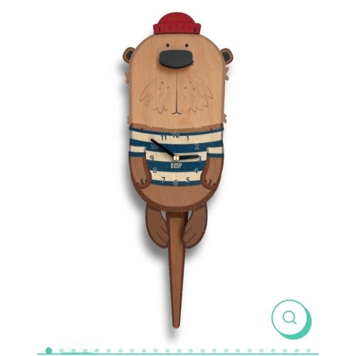 Waffles the Otter Pendulum Clock