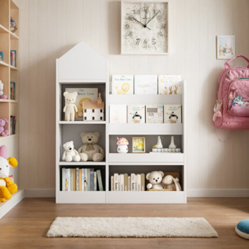 Wooden Bookshelf With Shelves | Wayfair