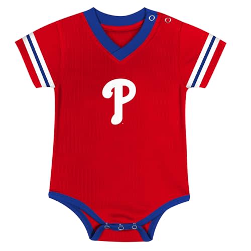 MLB Newborn & Infants 0-24 Months Official Primary Logo Creeper Romper Jersey