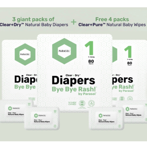 Newborn Gift Diaper Set: 240 Newborn Diapers and 240 Wipes