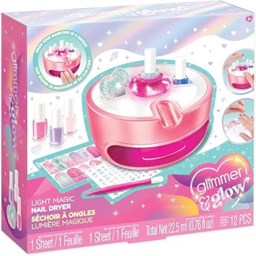 Make it Real Light Magic Nail Dryer & Polish Set, Salon Art Kit for Girls