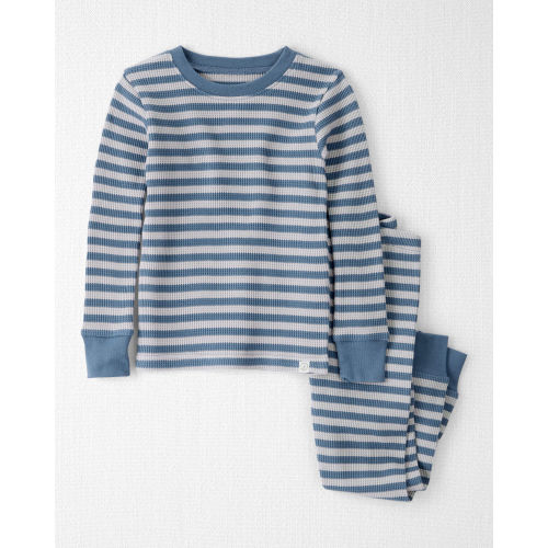 Toddler Striped Waffle Knit Pajamas Made with Organic Cotton - Little Planet | Carter's