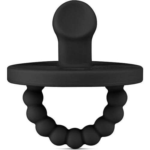 Ryan & Rose Cutie PAT Pacifier Teether (Slant, Black)
