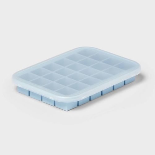 Silicone Ice Cube Tray with Lid Blue - Room Essentials™