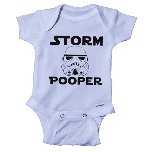 Ink Trendz STORM POOPER TROOPER Themed Baby Onesie® Bodysuit Romper