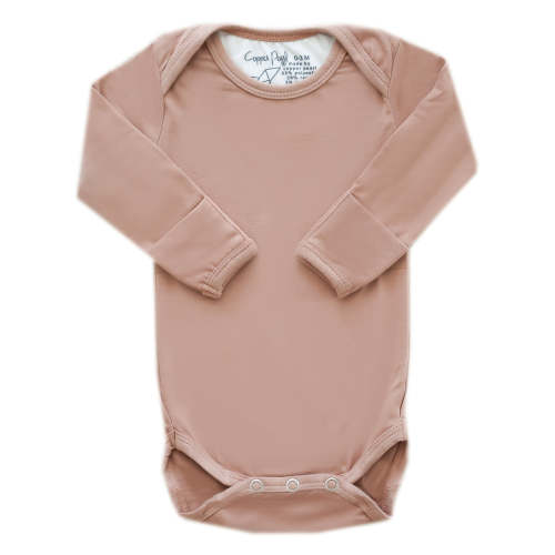 Long Sleeve Bodysuit - Pecan