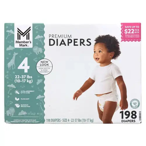 Member's Mark Premium Baby Diapers, Size 4