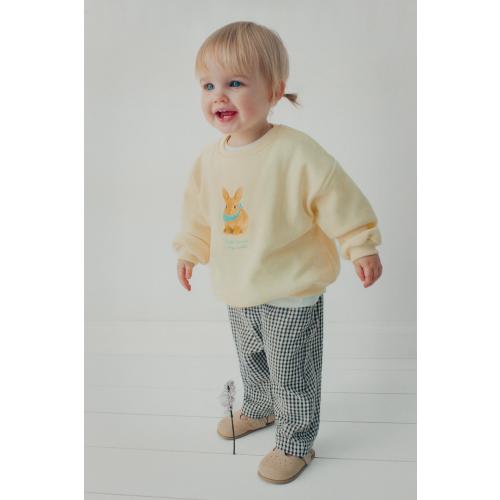 EMBROIDERED BUNNY SWEATSHIRT - Light yellow | ZARA United States
