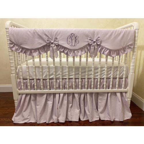 Lavender Linen Crib Bedding, Girl Baby Bedding, Girl Crib Bedding, Cri - Just Baby Designs