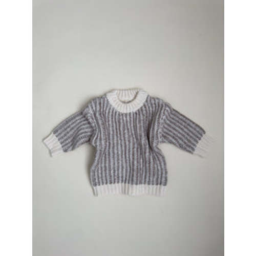 Oversized Cable Knit Sweater - Brown – Purely Little