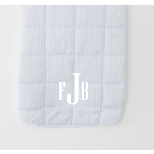 Weezie Tummy Time Mat (Light Blue Stripe)