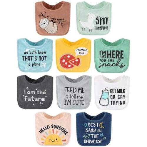 The Peanutshell Baby Terry Bibs