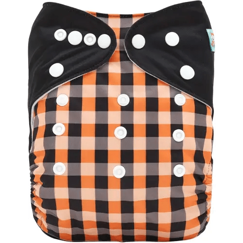 ALVABABY Halloween Baby Cloth Diapers One Size Adjustable Washable Reusable for Baby Girls and Boys 1 Pack with 2 Inserts AMD135-2TA