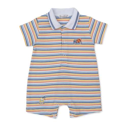 Construction Roadwork Short Stripe Playsuit 6-9 M
