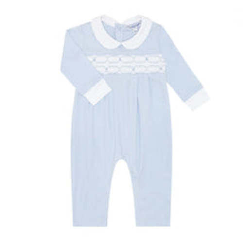 Boy's Signature Smocked Playsuit | The Little Lane Shop