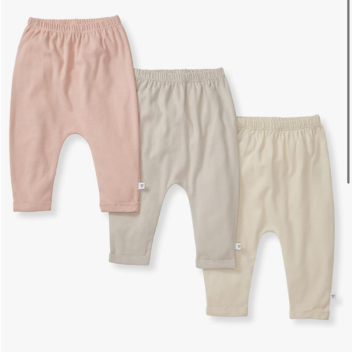 Burt's Bees Baby Unisex Knit Jogger Pants, 3-Pack Baby Sweatpants, 100% Organic Cotton Infant Bottoms