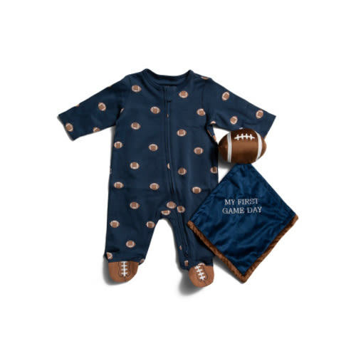 Newborn Boys Football Footie With Football Lovie | Baby Boys (0-24m) | T.J.Maxx