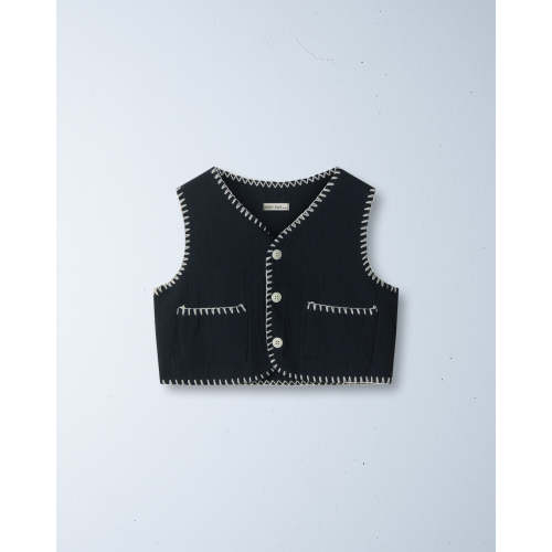 little fox vest | navy 18-24M