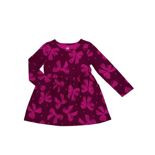 Wonder Nation Toddler Girls Long Sleeve Play Dress, Sizes 12M-5T
