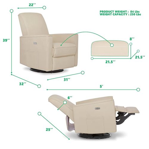 Evolur Harlow Glider in Shell