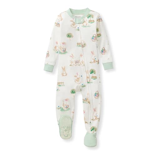 Burt's Bees Baby baby-boys Sleeper Pjs, 100% Organic Cotton, One-piece Footie, Zip Up Jumpsuit, Snug Fit Pajamas