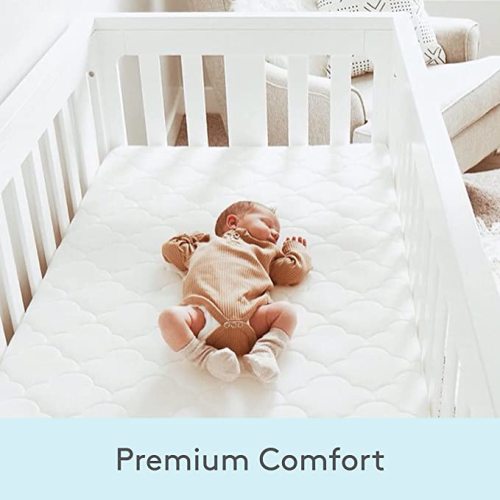 Newton Baby Crib Mattress - Infant & Toddler Mattress, Baby Bed Mattress for Crib, Dual-Layer, Safe, Breathable & Washable Crib Mattress, Removable Cover, Deluxe 5.5 inch-Thick Cushion, White