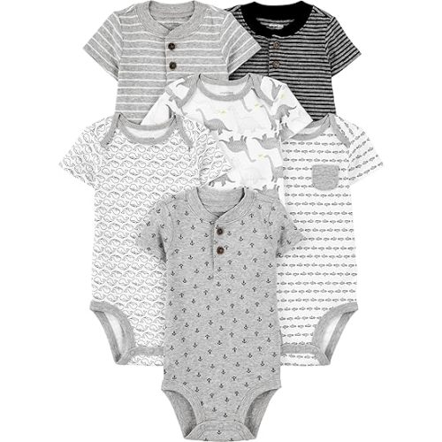 Simple Joys by Carter's Baby-Boys 6-Pack Short-Sleeve Bodysuit