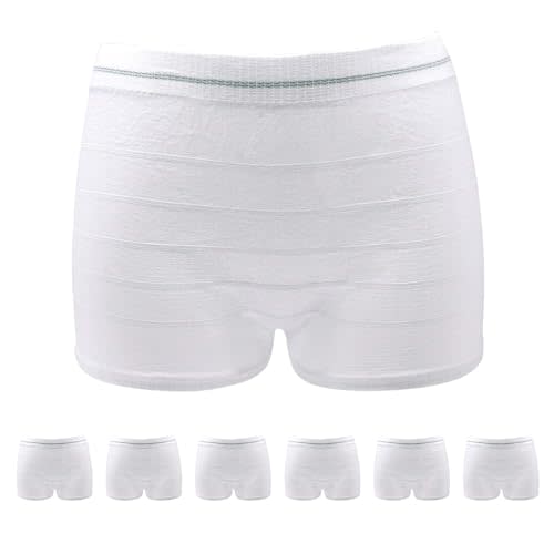 HANSILK Seamless Mesh Postpartum Underwear Natural C-Section Delivery Post Surgical Recovery Disposable Women's Panties