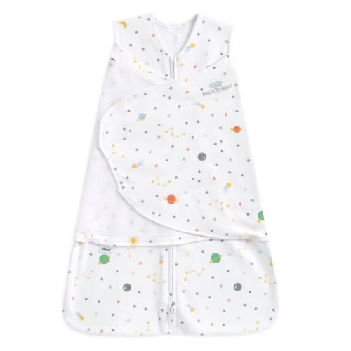 HALO Sleepsack 100% Cotton Swaddle Wrap - space, size small