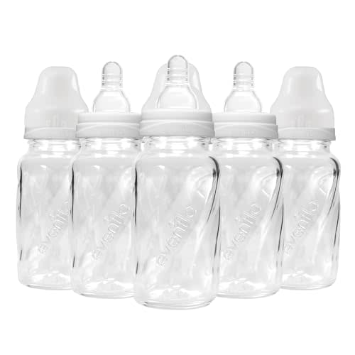 Evenflo Feeding Classic Glass Twist Bottles, 4 Ounce (Pack of 6)