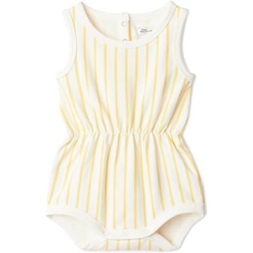 Amazon Essentials x Sofia Grainge Baby Girls' Lightweight French Terry Sleeveless Shorts Romper