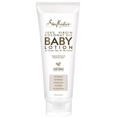 SheaMoisture Baby Lotion Coconut Oil for Baby Skin 100% Virgin Coconut Oil Baby Lotion Clear Skin Moisturizer 8 oz