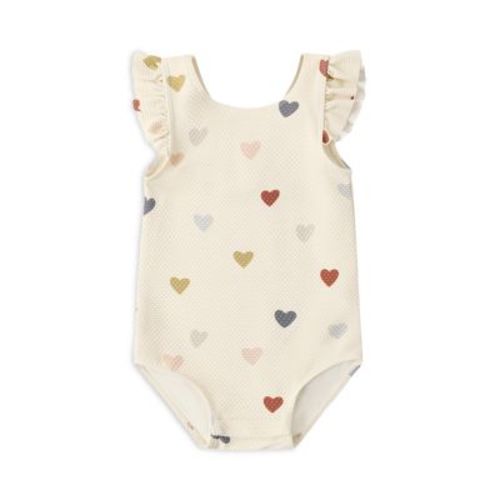 Girls' Confetti Hearts Scoop Back One Piece Swimsuit - Baby