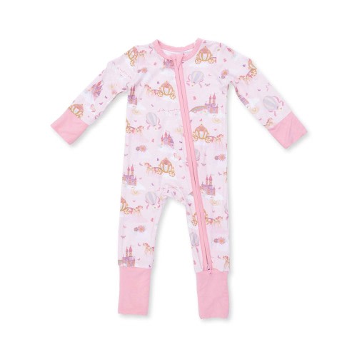 2-Way Zip Romper, Princess Unicorns and Castles