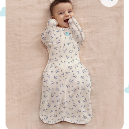 Swaddle Up™ 1.0 TOG Cotton Jacaranda Meadow
