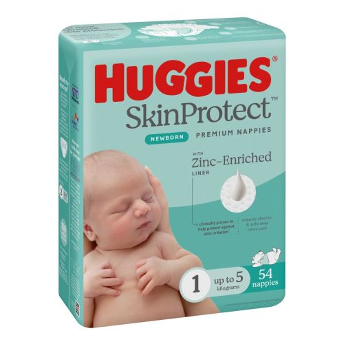 Huggies Nappy Skin Protect Size 1 (Newborn) 4x54 's