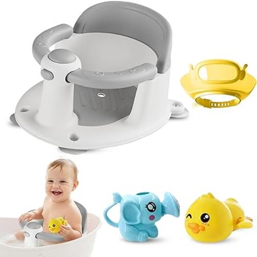 Tiny BATHE Sit Up Baby Bath Seat, Infant Toddler Bathtub Chair for 6+ Months, Non-Slip, Bath Essentials & Great Shower Gifts