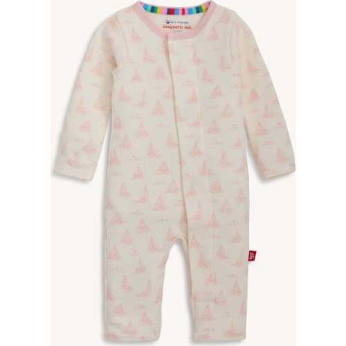 Tiny Tides Pk Org Cot Magnetic Coverall